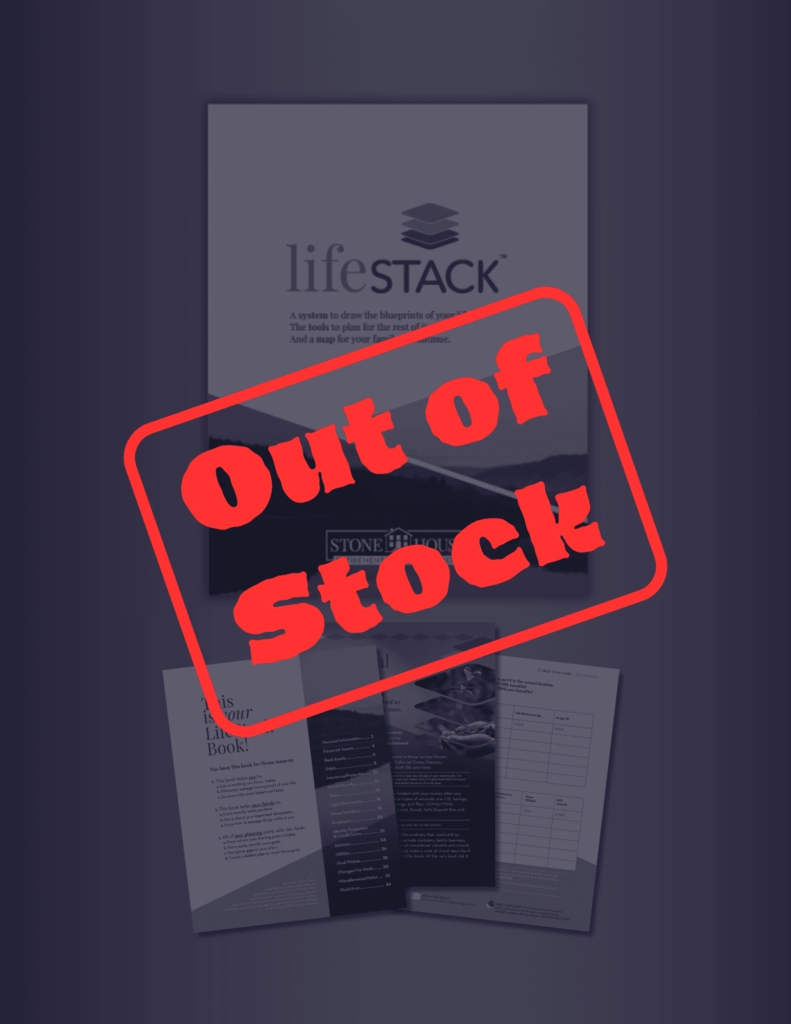 LifeStack Booklet Out of Stock